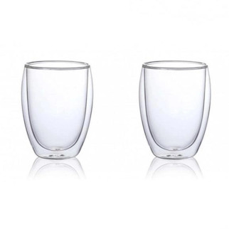 Набір високих склянок з подвійними стінками Kamille KM-9008 350 мл 2 шт - Інтернет-магазин спільних покупок ToGether