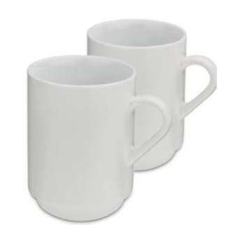 Набір чашок Kela Mattia 12749 300 мл 2 шт білий - Інтернет-магазин спільних покупок ToGether