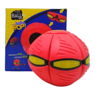 Мʼяч-трансформер "Flat Ball Disc: Мʼячик-фризбі", червоний - Інтернет-магазин спільних покупок ToGether