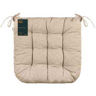 Подушка на стілець квадратная Ardesto Oliver ART-02-OR 40х40 см шоколадна - Інтернет-магазин спільних покупок ToGether