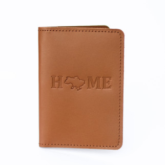 Обкладинка для паспорта "Home", коричнева - Інтернет-магазин спільних покупок ToGether