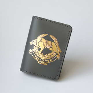 Обкладинка для паспорта "ССО" сіра з позолотою. - Інтернет-магазин спільних покупок ToGether
