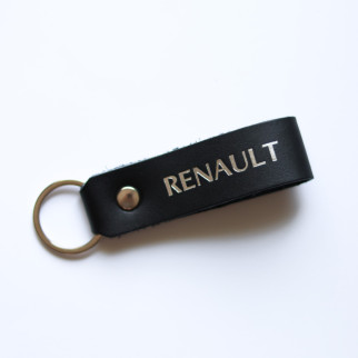 Брелок-петля з написом "Renault" чорний з посрібленням. - Інтернет-магазин спільних покупок ToGether