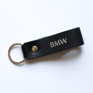 Брелок-петля з написом "BMW" чорний з посрібленням. - Інтернет-магазин спільних покупок ToGether