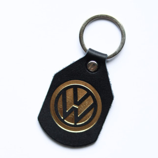 Брелок з логотипом авто "Volkswagen" чорний з позолотою. - Інтернет-магазин спільних покупок ToGether