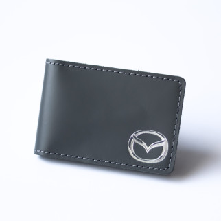 Обкладинка для ID-паспорта "Mazda",сіра з посрібленням. - Інтернет-магазин спільних покупок ToGether