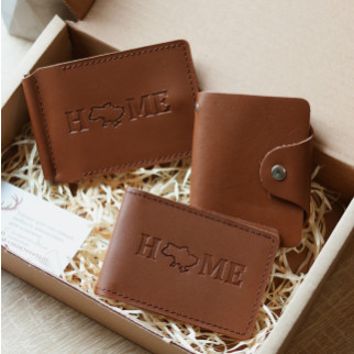 Подарунковий набір "Home + візитниця", коричневий - Інтернет-магазин спільних покупок ToGether
