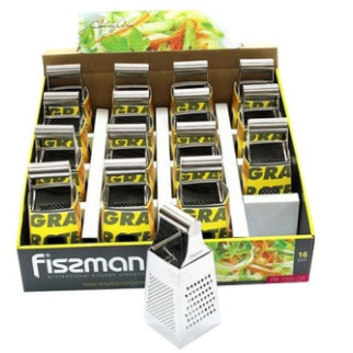 Тертка чотиристороння Fissman PR-7200-GR 15 см срібляста - Інтернет-магазин спільних покупок ToGether