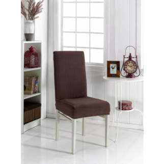 Чохол на стілець універсальний коричневий квадратик Evibu Туреччина 50185 - Інтернет-магазин спільних покупок ToGether