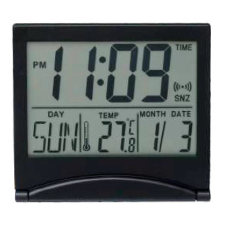 Годинник настільний Grunhelm CX-033 8.8х8х1.3 см чорний - Інтернет-магазин спільних покупок ToGether