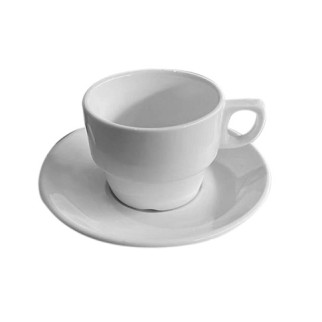 Чашка з блюдцем SNT 13629-02-00 180 мл біла - Інтернет-магазин спільних покупок ToGether