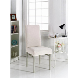 Чохол на стілець універсальний молочний квадратик Evibu Туреччина 50182 - Інтернет-магазин спільних покупок ToGether