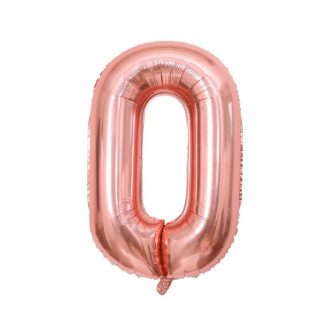 Кулька надувна Цифра Рожевий 0 7985 40 дюймів - Інтернет-магазин спільних покупок ToGether