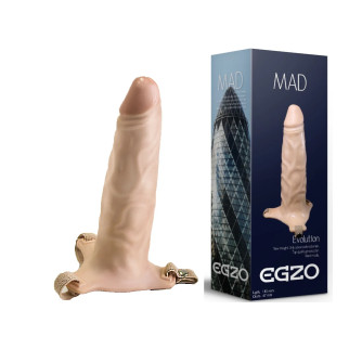 Фаллопротез поясной EGZO MAD FH02 ( 18,5 см х 4,7 см ) - Інтернет-магазин спільних покупок ToGether