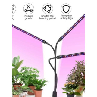 Ультрафіолетова лампа для рослин j22wl-03 LED LIGHT Повний спектр 3 голови LED - Інтернет-магазин спільних покупок ToGether