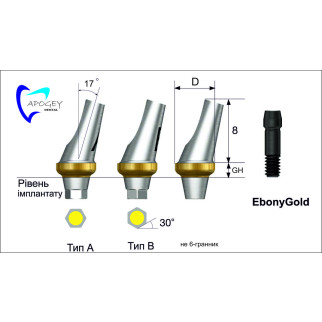 Абатмент кутовий Angled серії RS ApogeyDental - Інтернет-магазин спільних покупок ToGether