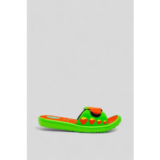 Шльопанці дитячі для дівчаток 243R6009b-17, колір Салатово-жовтогарячий - Інтернет-магазин спільних покупок ToGether
