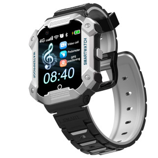 Дитячий розумний годинник 4G з телефоном GPS SOS сріблястий, PTHTECHUS S07 - Інтернет-магазин спільних покупок ToGether