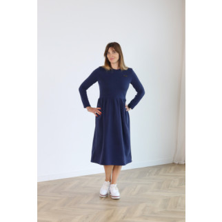 Жіноча сукня подовжена міді  Синій 42 - Інтернет-магазин спільних покупок ToGether