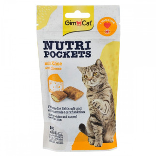 Ласощі для котів GimCat Nutri Pockets Cheese із сиром 60 гр - Інтернет-магазин спільних покупок ToGether