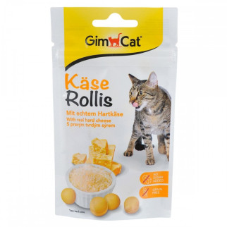 Вітамінізовані ласощі для котів GimCat Kase-Rollis із сиром 40 гр - Інтернет-магазин спільних покупок ToGether