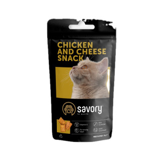 Ласощі для котів Savory Cats Snacks Pillows Gourmand with Chicken & Cheese з куркою та сиром 60 гр - Інтернет-магазин спільних покупок ToGether