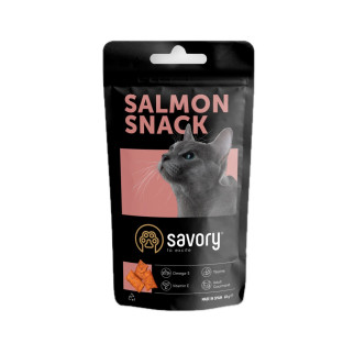 Ласощі для котів Savory Cats Snacks Pillows Gourmand with Salmon з лососем 60 гр - Інтернет-магазин спільних покупок ToGether