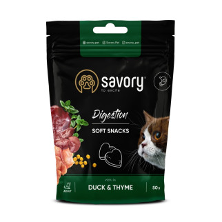Ласощі для котів Savory Cat Digestion Soft Snack з качкою 50 гр - Інтернет-магазин спільних покупок ToGether