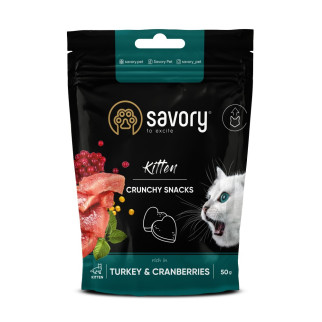 Ласощі для кошенят Savory Kitten Crunchy Snack з індичкою 50 гр - Інтернет-магазин спільних покупок ToGether