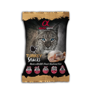 Ласощі для котів Alpha Spirit Turkey Snacks for Cats з індичкою 50 гр - Інтернет-магазин спільних покупок ToGether