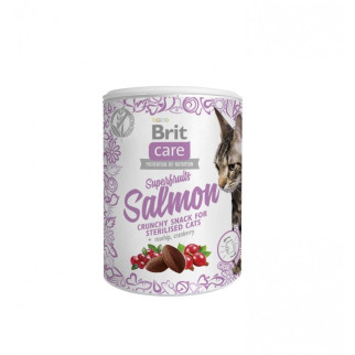 Ласощі для котів Brit Care Cat Snack Superfruits Salmon Sterilized з лососем 100 гр - Інтернет-магазин спільних покупок ToGether