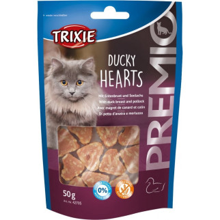 Ласощі для котів Trixie Premio Ducky Hearts з качкою та рибою 50 гр - Інтернет-магазин спільних покупок ToGether