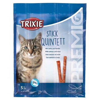 Ласощі для котів Trixie Premio Stick Quintett з лососем та фореллю 5 шт х 5 гр - Інтернет-магазин спільних покупок ToGether
