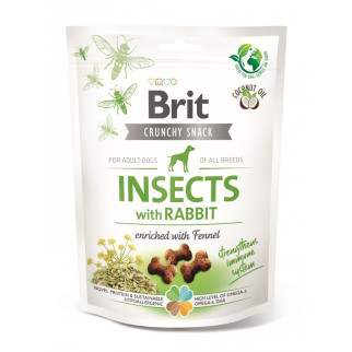 Ласощі для собак Brit Care Dog Crunchy Cracker Insects з кроликом та білком комах 200 гр - Інтернет-магазин спільних покупок ToGether