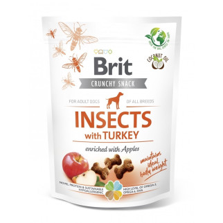 Ласощі для собак Brit Care Dog Crunchy Cracker Insects з індичкою та білком комах 200 гр - Інтернет-магазин спільних покупок ToGether