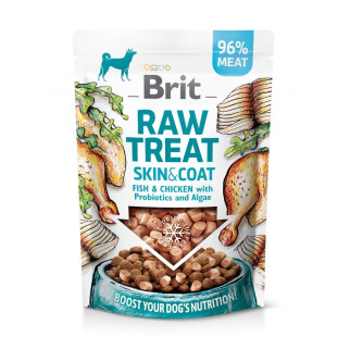 Ласощі для собак Brit Raw Treat freeze-dried Skin and Coat з рибою та куркою 40 гр - Інтернет-магазин спільних покупок ToGether