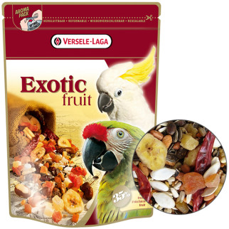 Корм-ласощі Versele-Laga Prestige Premium Parrots Exotic Fruit Mix для великих папуг 600 гр - Інтернет-магазин спільних покупок ToGether