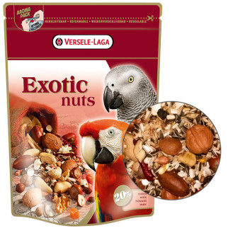 Корм-ласощі Versele-Laga Prestige Premium Parrots Exotic Nuts Mix для середніх та великих папуг 750 гр - Інтернет-магазин спільних покупок ToGether