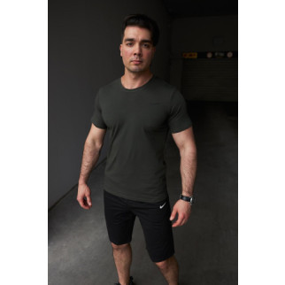 Комплект чоловічий Nike: футболка хакі + шорти чорні - Інтернет-магазин спільних покупок ToGether