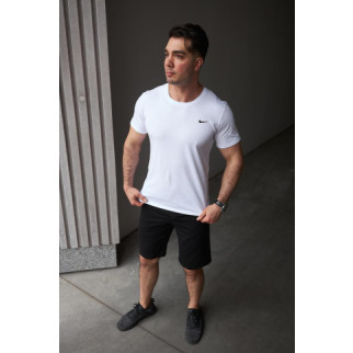 Комплект чоловічий Nike: футболка біла + шорти чорні - Інтернет-магазин спільних покупок ToGether