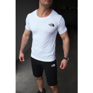 Комплект чоловічий TNF: футболка біла + шорти чорні - Інтернет-магазин спільних покупок ToGether