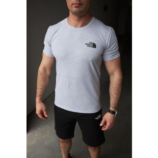 Комплект чоловічий TNF: футболка сіра + шорти чорні - Інтернет-магазин спільних покупок ToGether