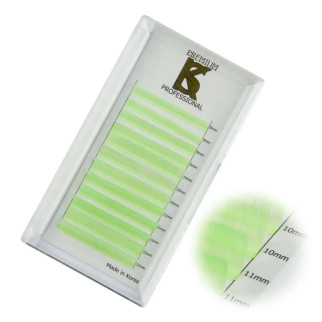 Вії для нарощування SK Premium Professional світло-зелені мікс 8-12 мм; вигини L, M; товщина 0.07 мм - Інтернет-магазин спільних покупок ToGether