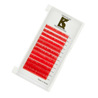 Вії для нарощування SK Premium Professional червоні мікс 8-12 мм; вигини C, CC, D; товщини 0.07 мм, 0.10 мм - Інтернет-магазин спільних покупок ToGether