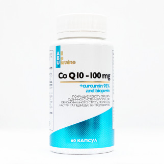 Коензим Q10 з куркуміном Coq10 with curcumin 95% and bioperine ABU, 100mg, 60 капсул - Інтернет-магазин спільних покупок ToGether