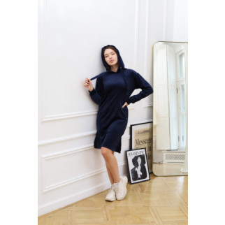 Жіноча велюрова сукня  Синій 42 - Інтернет-магазин спільних покупок ToGether