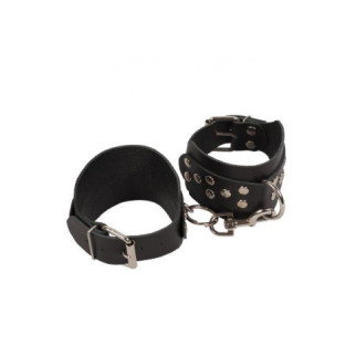 Кайдані на щиколотки Leather Leg Cuffs, Black 18+ - Інтернет-магазин спільних покупок ToGether