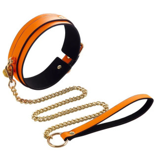 Glow in the Dark Leather Orange Collar 18+ - Інтернет-магазин спільних покупок ToGether
