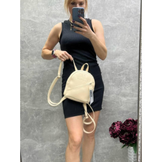 Беж — стильний, молодіжний та мініатюрний рюкзак Lady Bags на блискавці (0438) - Інтернет-магазин спільних покупок ToGether