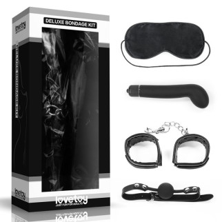 Набір для сексуальних бдсм ігор Deluxe Bondage Kit (маска, g-вібратор, наручники, кляп) 18+ - Інтернет-магазин спільних покупок ToGether